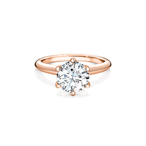 Modern Brilliant Cut Solitaire Engagement Ring