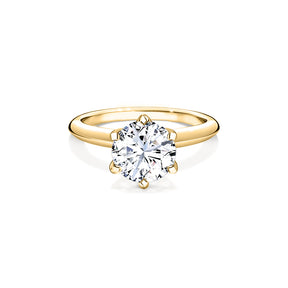 Modern Brilliant Cut Solitaire Engagement Ring