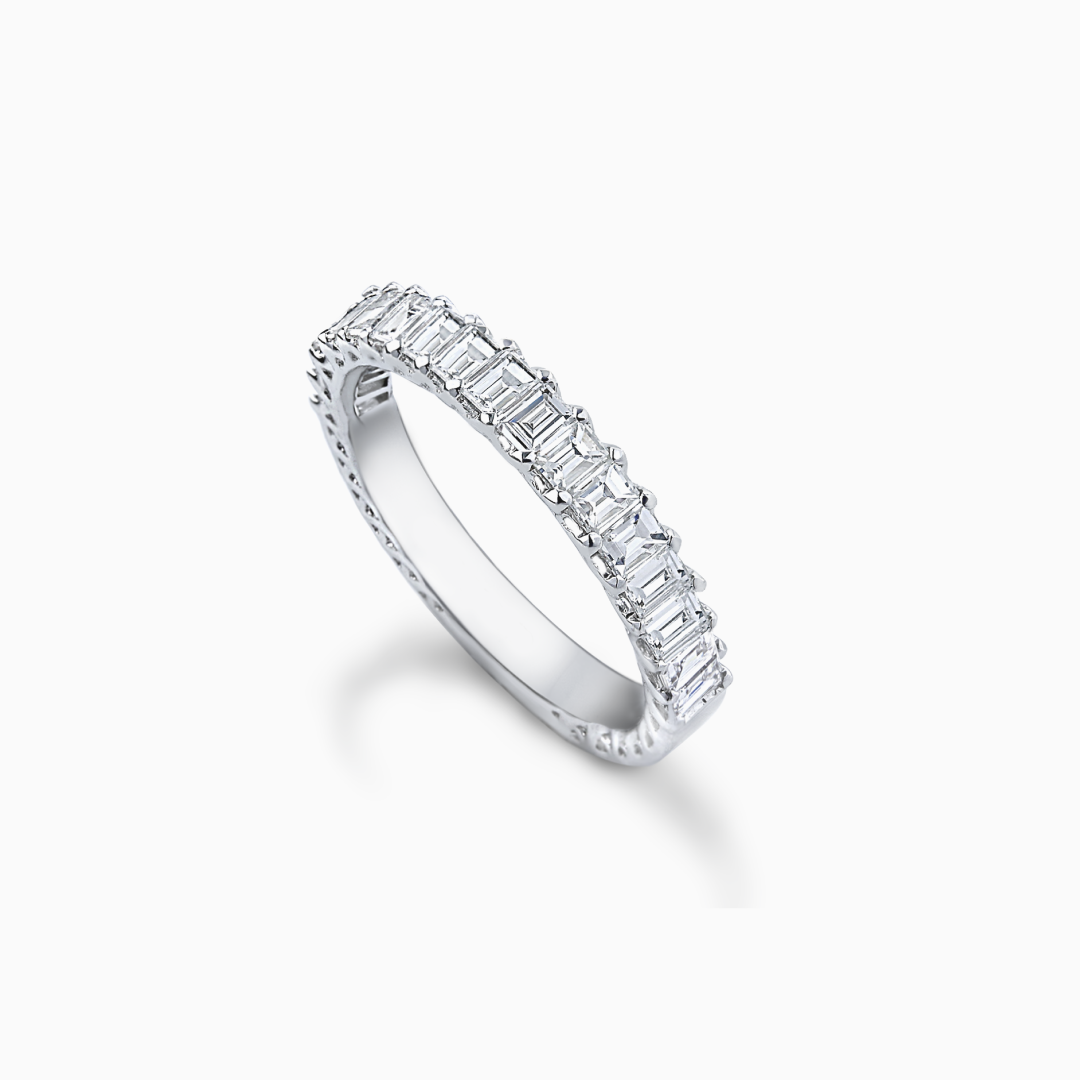 Platinum baguette deals eternity band